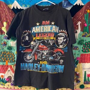 James Dean Harley Davidson shirt - vintage